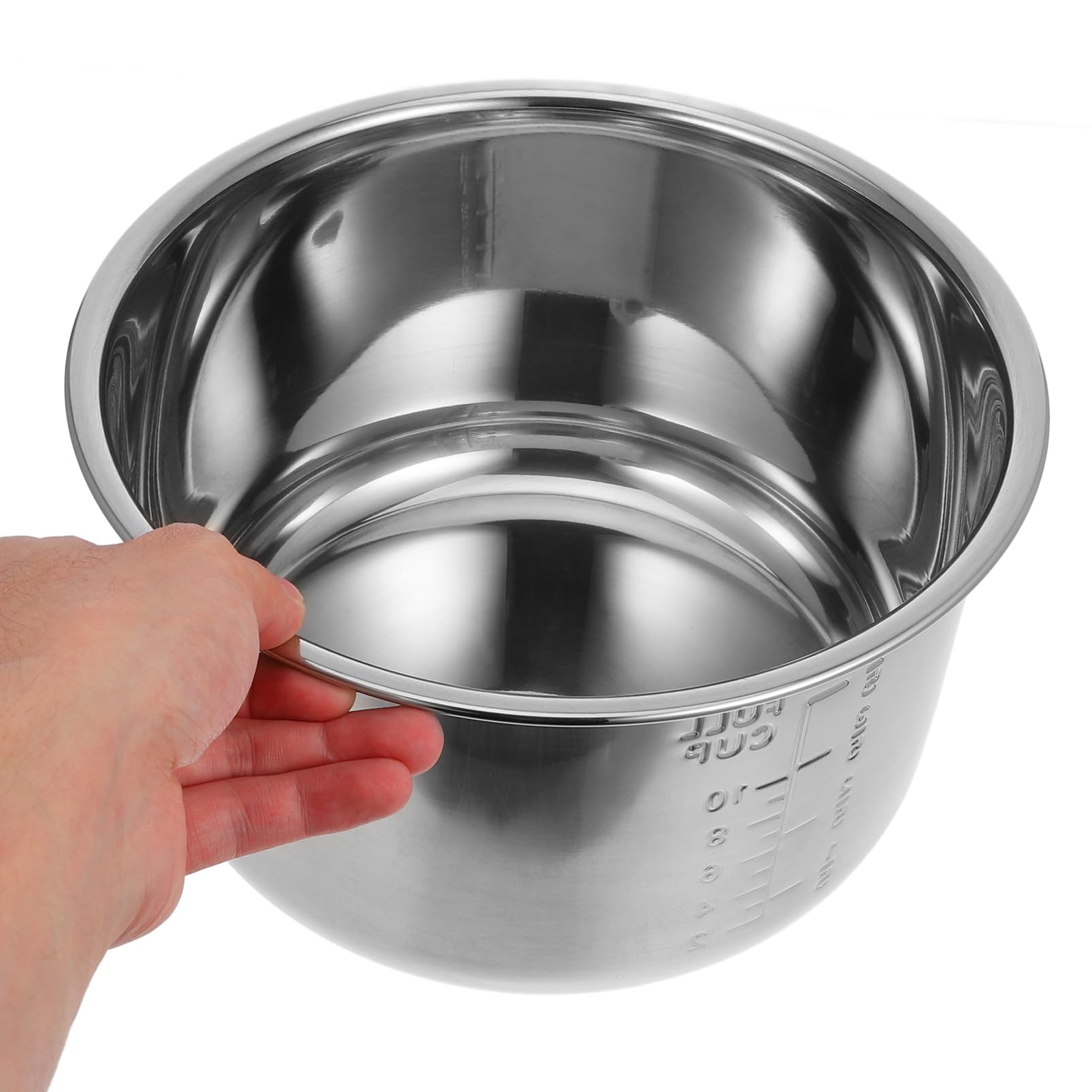 Casseruola Interna Acciaio Inox Pentola Elettrica Cuociriso Sostitutiva Antiaderente e Resistente Utile Per Zuppe e Dolci