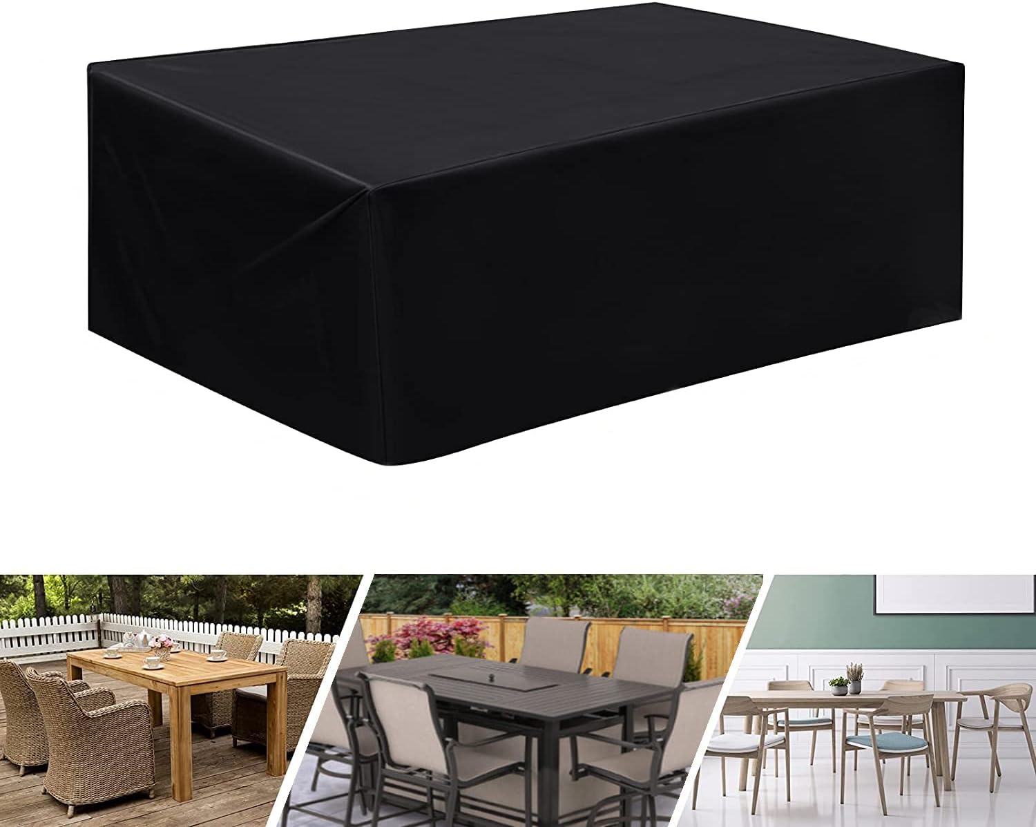 Sponsored Ad – Waterproof Garden Patio Furniture Cover Set,(320 x320 x72) 210D Heavy Duty Oxford Fabric UV Resistant Protection for Square Sofa Outdoor