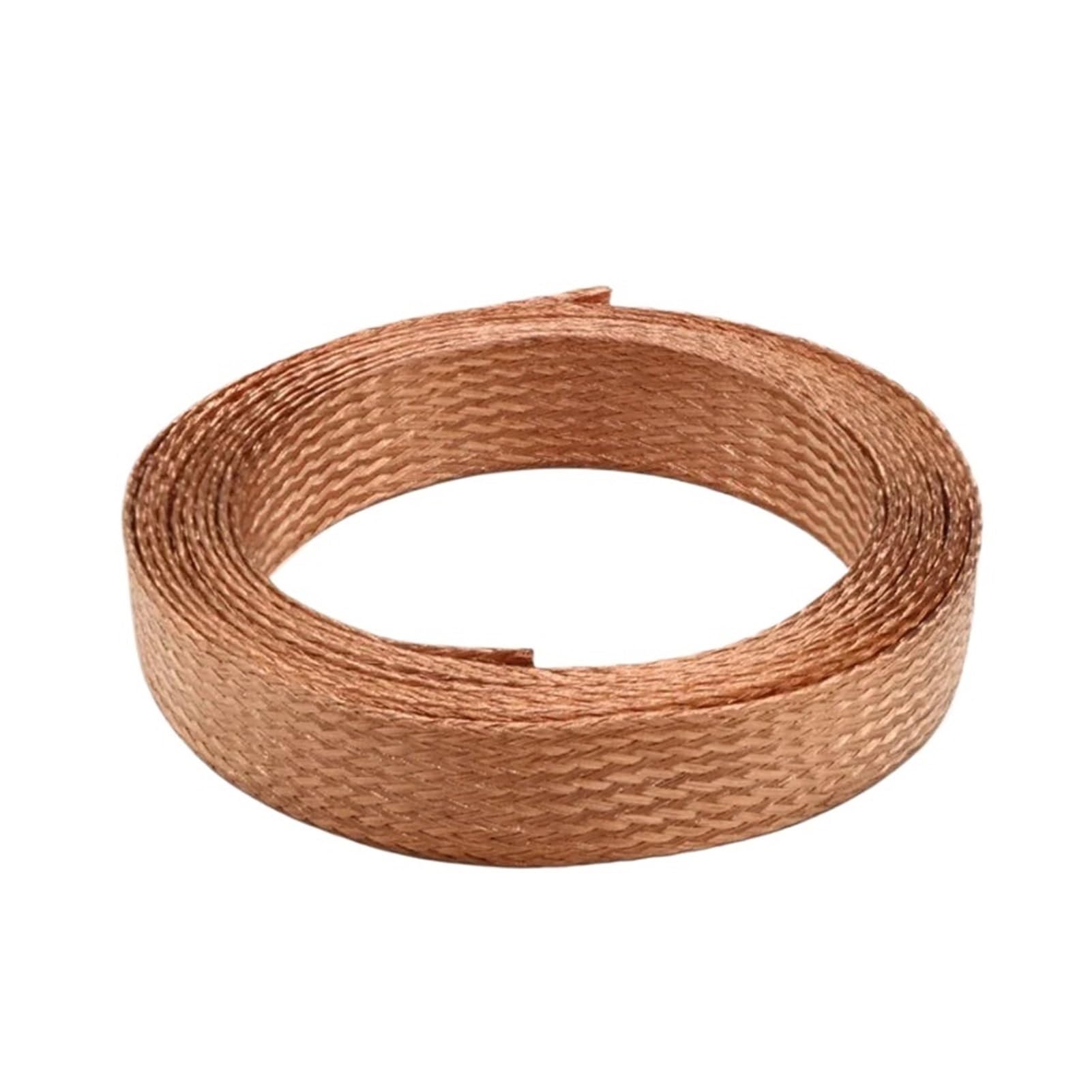 Płaski pleciony kabel miedziany, 1~15 m, pleciona tuleja kablowa, czysta miedź, ocynowana, szerokość 2 mm ~ 28 mm, rozszerzalna taśma sygnałowa, metalowa osłona, rura (czysta miedź, 16 mm, 2 metry)