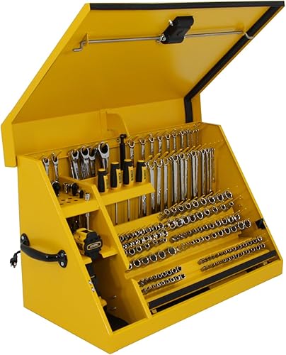 Miniatura 4 de DeWalt - Caja de herramientas triangular de 30 x 15 pulgadas, acero, color amarillo