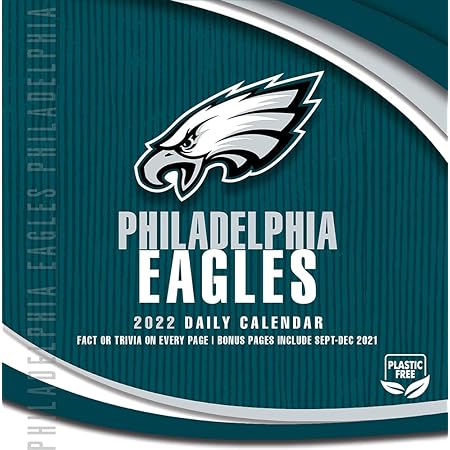 amazon com turner sports philadelphia eagles 2022 box calendar 22998051450 office products