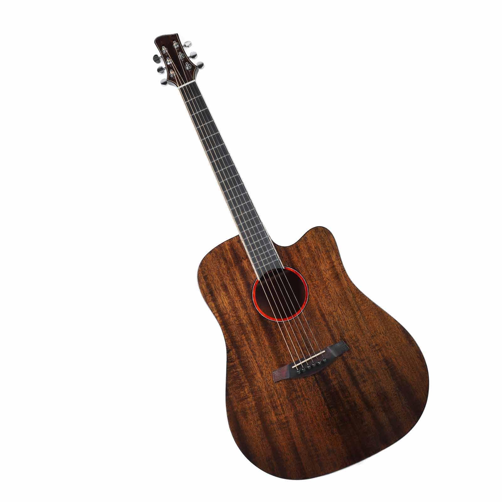 Chitarra Acustica, Abete Rosso e Chitarra Folk da Viaggio in Mogano (Colore retrò)