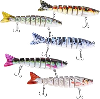 Toddmomy Fishing Lure 1 Box 5pcs Knotty Fish Bait Fishing Lures for bass Fishing baits bass Lure Fake Fish Baits Fishing