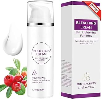 Skin 𝐁𝐥𝐞𝐚𝐜𝐡𝐢𝐧𝐠 Cream with Vitamin C for Private Parts, Skin Lightening & Skin Whitening Cream for Underarms, Knees, Elbows & Bikini Line, Gentle Brightening for Sensitive Skin, 1.76 fl oz