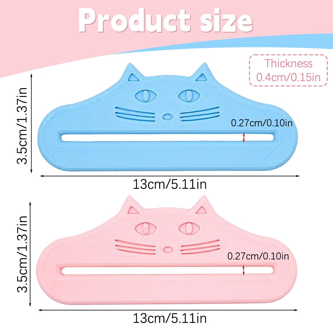 2 Pezzi Distributore Di Snack Spremitore Di Cibo Per Animali Domestici In Plastica Per Snack Per Animali Domestici, Casa, Viaggio, Campeggio, Rifugi Blu E Rosa 13X3.5 Cm