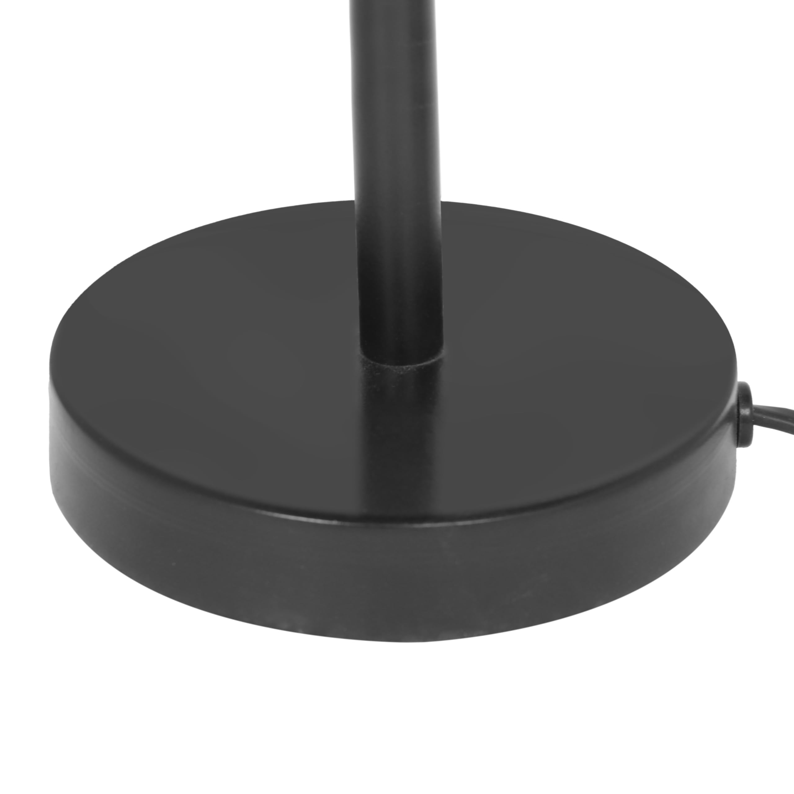Trio Leuchten Tischleuchte Smilla 566800136, Metall Schwarz matt, Schirm Jute naturbelassen, exkl. 1x E27