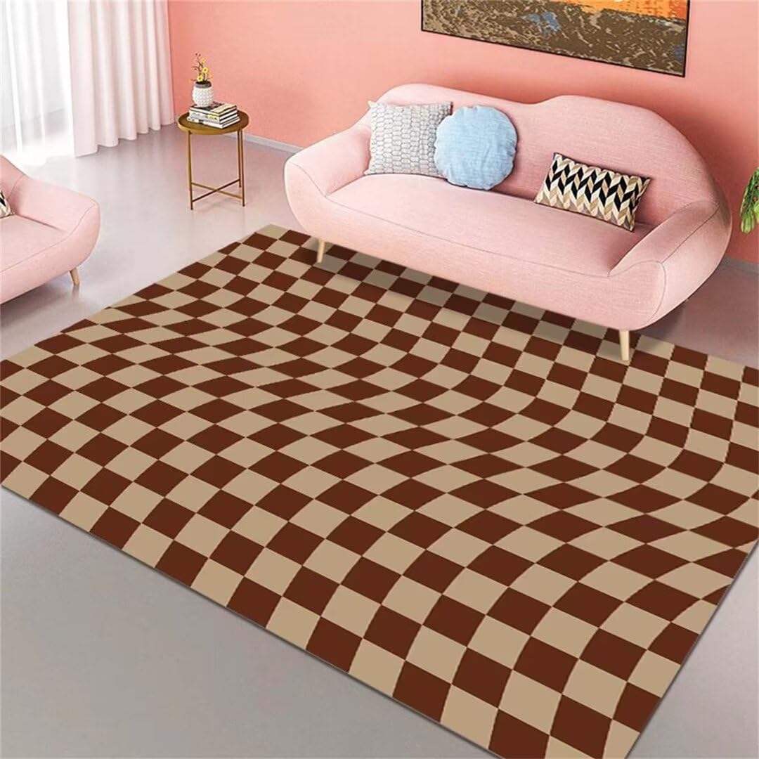 Tapis de chambre enfant insonorisant et résistant au design bicolore