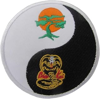 Shihan YIN YANG D-2 COBRA KAI Miyagi Do Cloth Badge Patch 3.5inch Round Badge Karate Kid