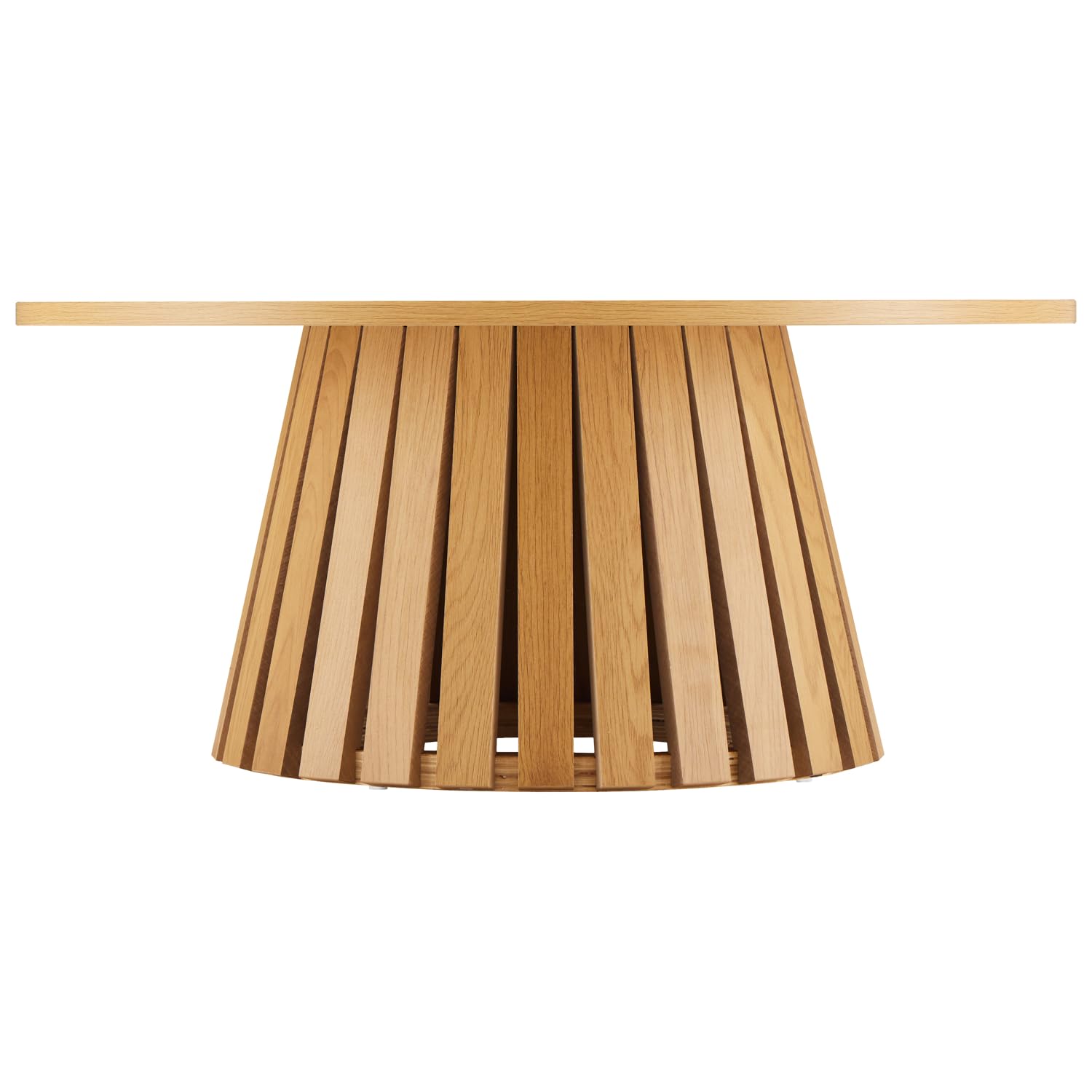 Happy Garden Mesa de Centro Liv de aglomerado y melamina, Redonda, Estilo escandinavo, Tablero de 80 cm de diámetro Liv Diseño Elegante, hogar