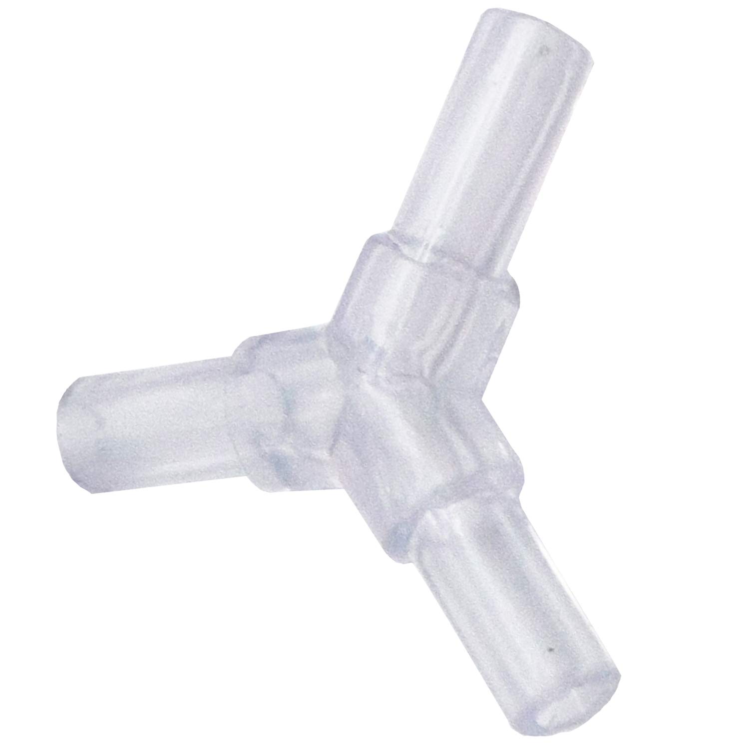 YOOTOP 60 piezas de plástico de 3 vías en forma de cruz para válvulas de aire para acuario, conectores de tubo de bomba