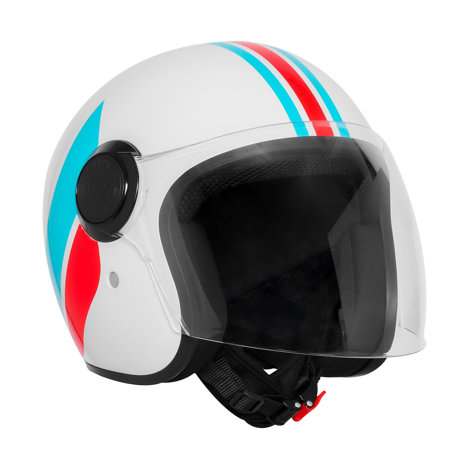 ROYAL ENFIELD Copter of Hunter ID ABS GL White L60 Helmet | Certification: ISI & DOT | Type: Open Face | Material: ABS-image-7
