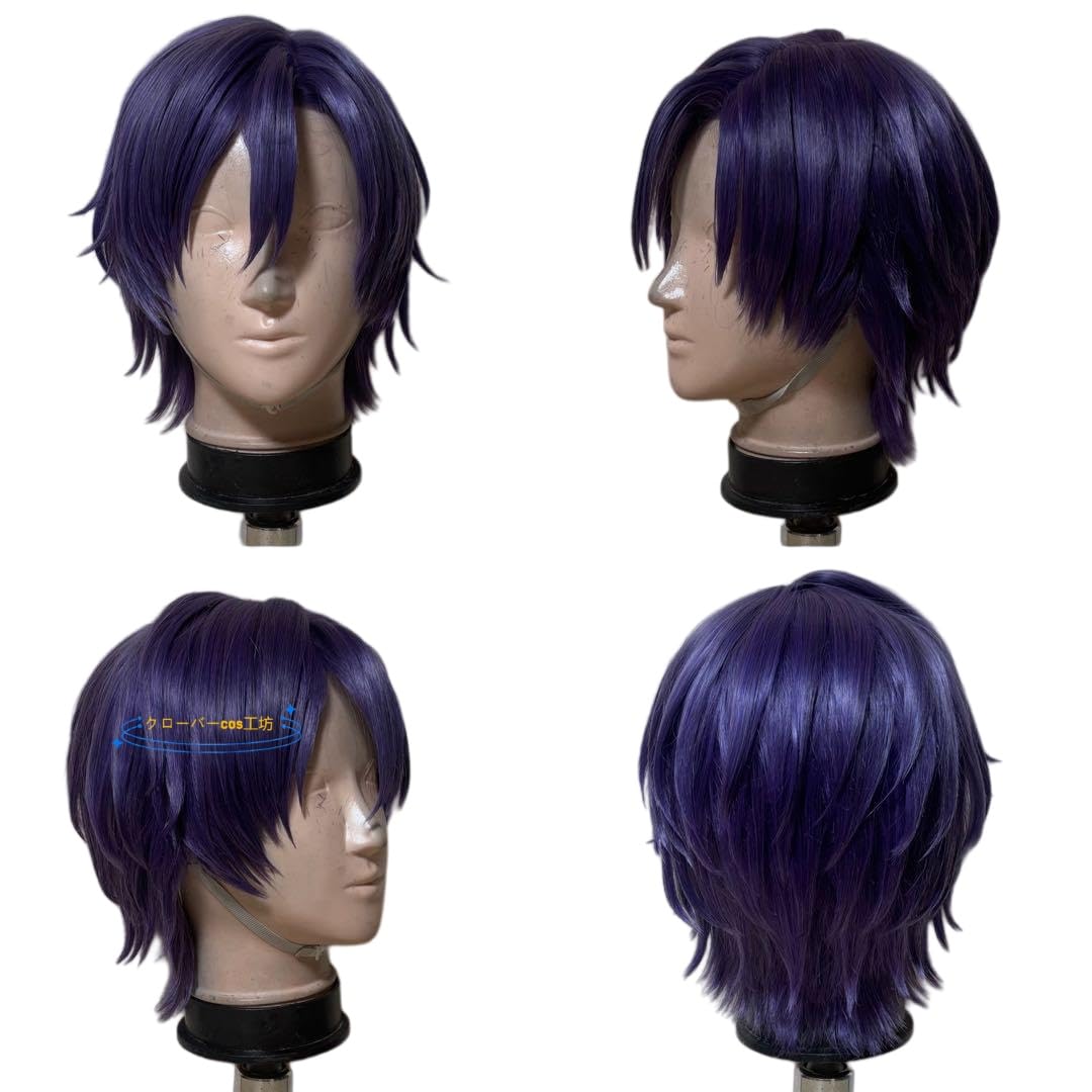 Amazon.co.jp: ☆工場直売☆ 桃源暗鬼 紫苑 耐熱コスプレウィッグ