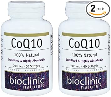 CoQ10 200mg 60 Softgels Pack of 2