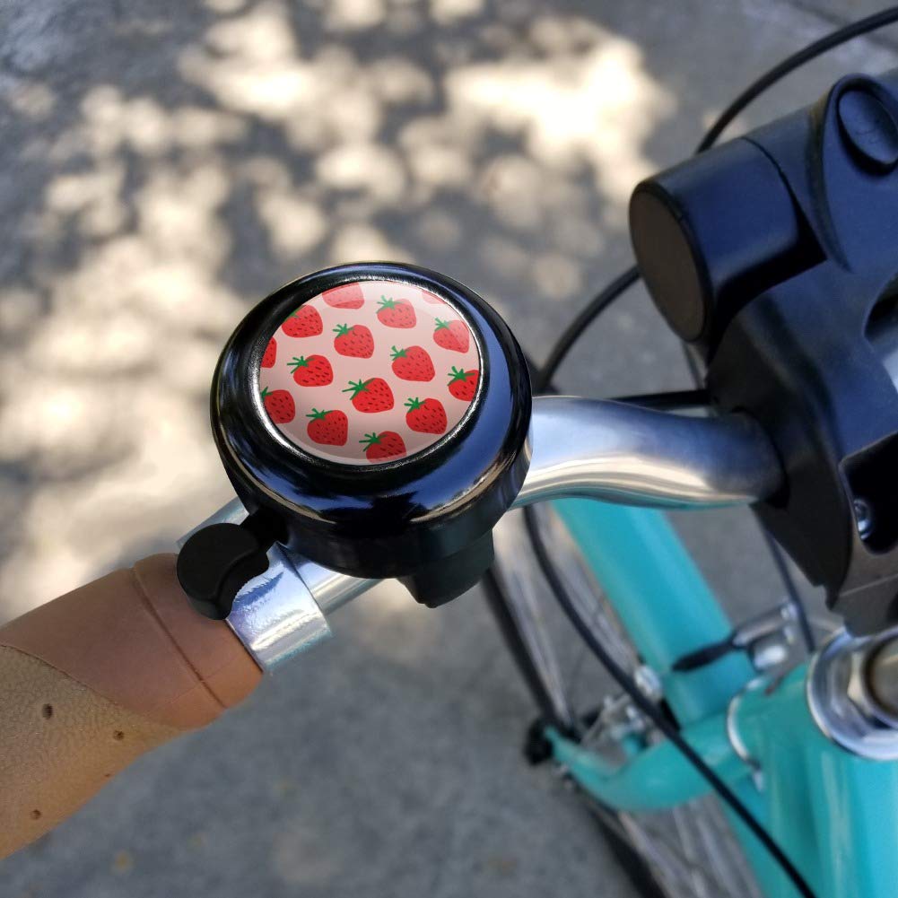 GRAPHICS & MORE Cute Strawberry Strawberries Pattern Sketchy Bicycle Handlebar Bike Bell