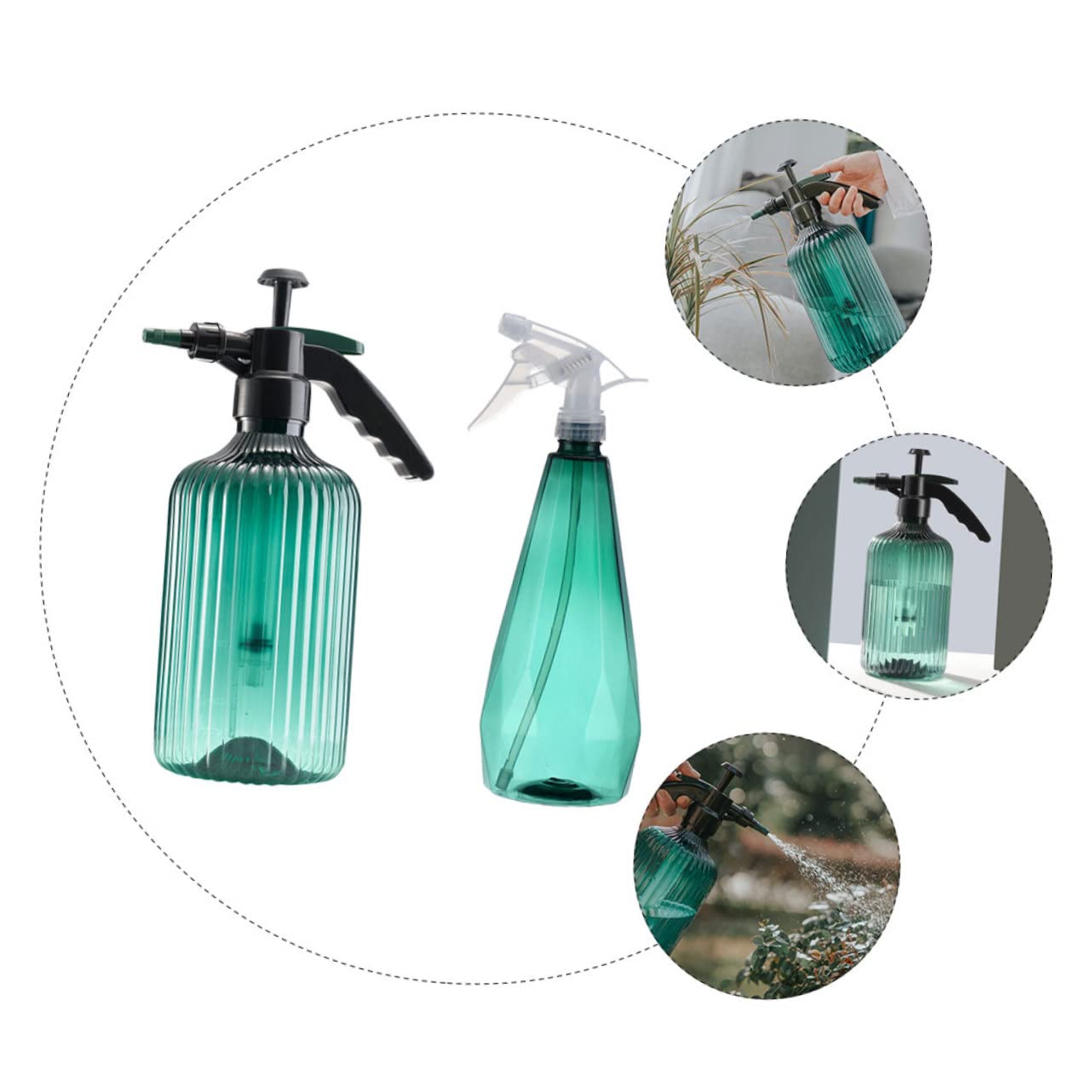 Toyvian 2 Sätze Gießkanne Sprühflasche Sprinkler Für Pflanzenpflege Tragbares Bewässerungswerkzeug Für Garten Und Innenräume Mit Feiner Zerstäubung Für 2 Stücke * 2