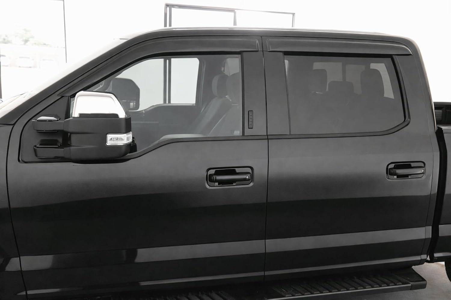 2015-2026 Tape-On Rain Guards for Ford F150 SuperCrew Side Window Deflector Visors (Crew cab only) XL XLT Lariat King Ranch Platinum Limited Lightning 2018 2019 2020 2021 2022 2023 2024 2025