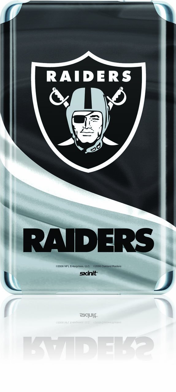 Skinit Decal MP3 Player Skin Compatible with iPod Classic (6th Gen) 80GB - Officially Licensed NFL Las Vegas Raiders Design