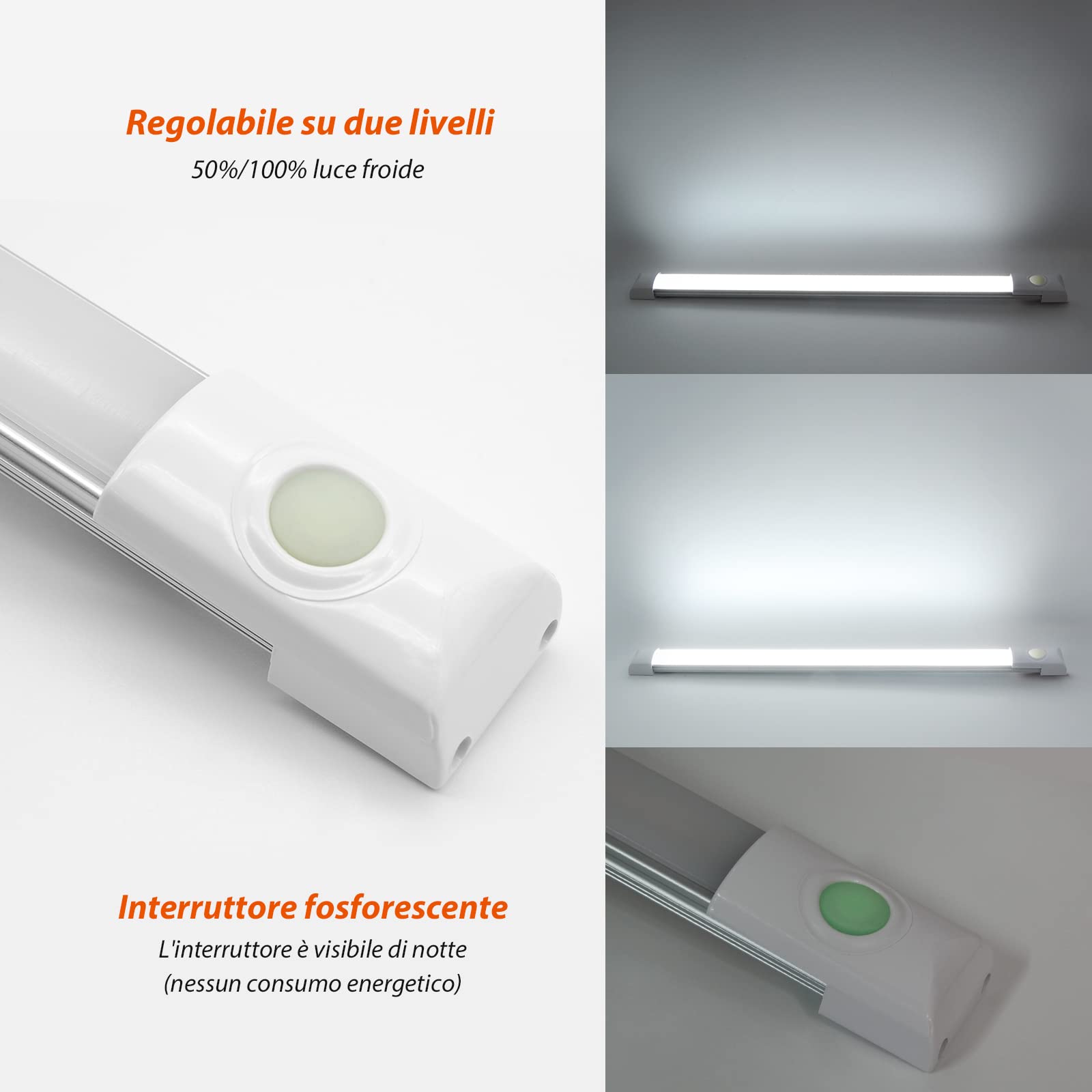 Barre LED 12V DoRight - 4 Pezzi, 12W, 6000K Bianco Freddo, Per Camper E Barche - Foto 12