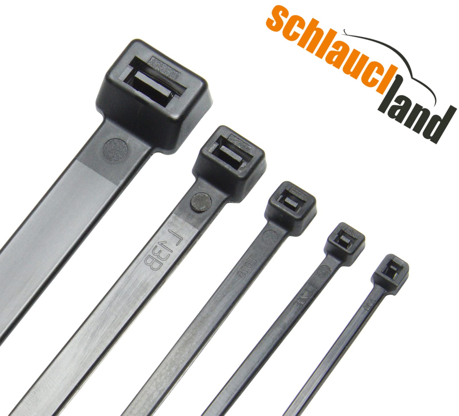 500 Stück Kabelbinder Nylon 12,4 x 530mm schwarz PROTECTOX | Schlauchbinder 53cm | VIELE GRÖSSEN 2,5|3,6|4,8|7,6|8,8|12,4mm & Längen 10-150cm | UV-stabil & wetterfest | Premium