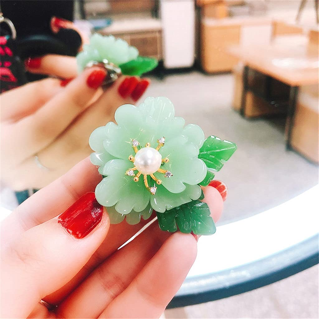 Handgefertigte Glasblumen-Brosche mit Süßwasserperlen, Broschen für Damen, Bankett, Kleidung, Schmuck