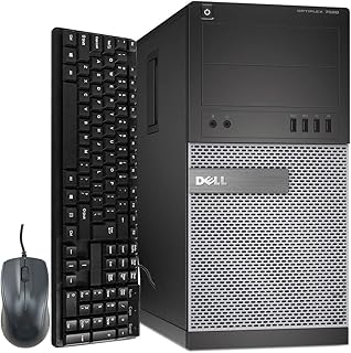 Dell Optiplex 7010 Tower Desktop Computer, Intel i7-3770 Upto 3.9GHz, HD Graphics 4000 4K Support, 32GB RAM, 256GB SSD, DisplayPort, HDMI, DVD, AC Wi-Fi, Bluetooth - Windows 10 Pro (Renewed)