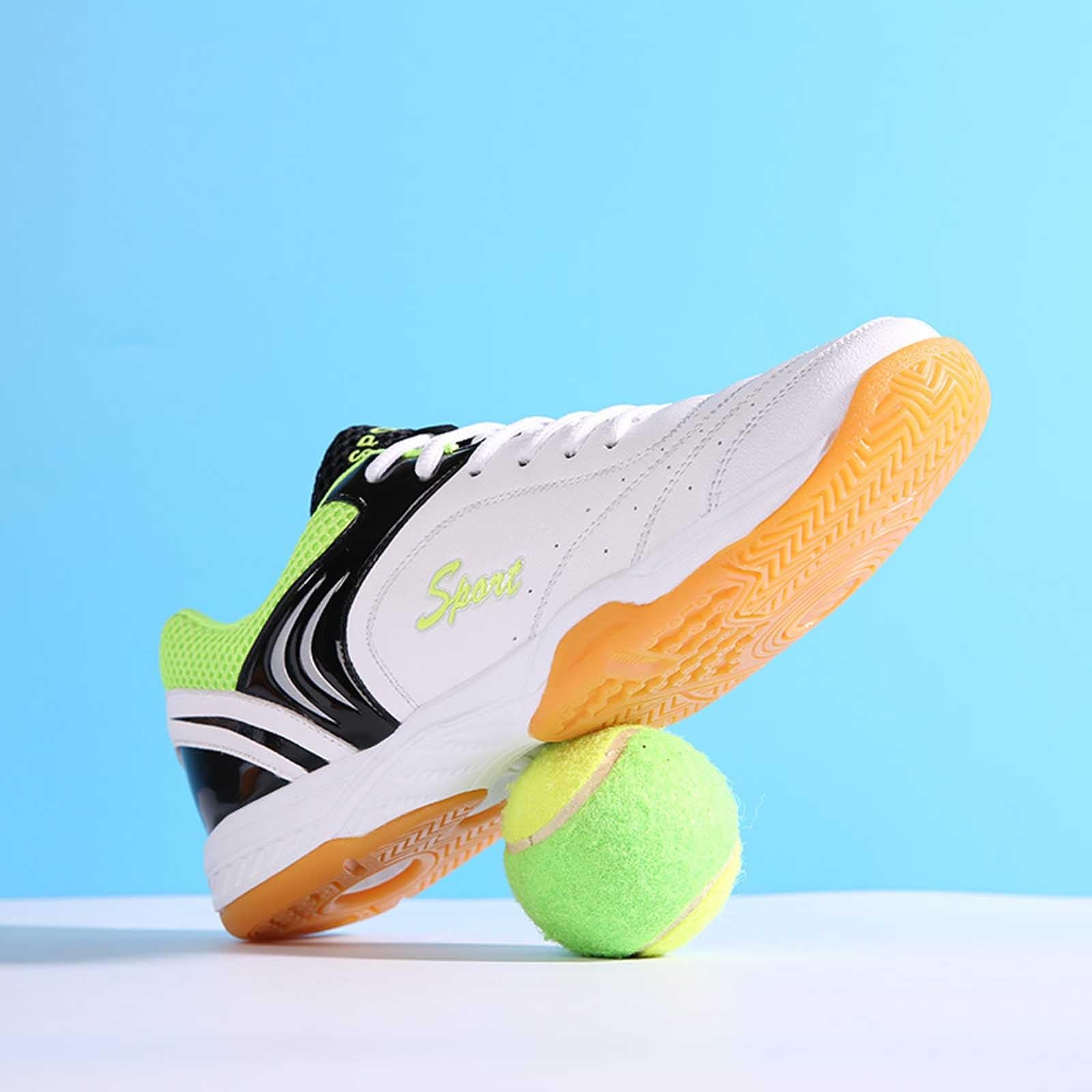 Badminton Schuhe Leicht Weich - Sneakers for Men rutschfeste Indoor Turnschuhe Halbschuhe Sportlich Sneaker Bequem Atmungsaktiv Joggingschuhe mit Schnürsenkel Fitness Schuhe