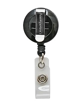 Amazon.com : SICURIX Standard ID Badge Reels Round Belt Clip