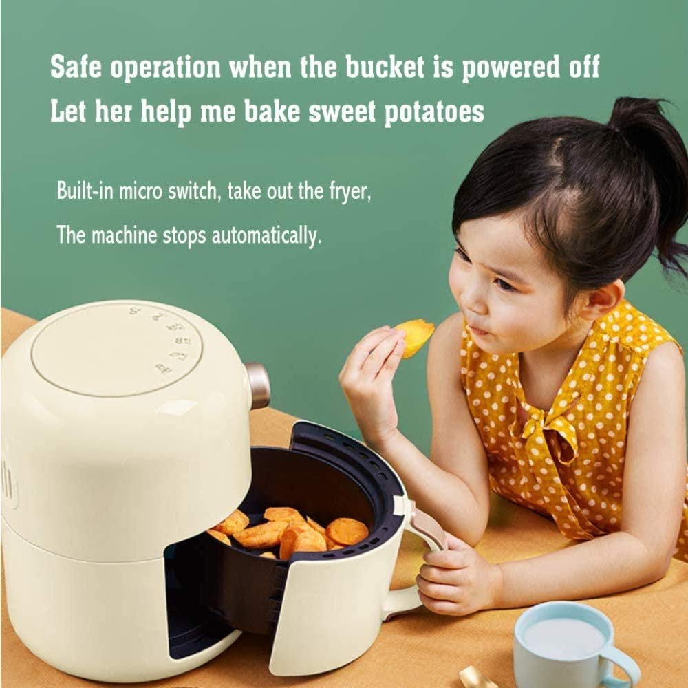 Air Fryer Four électrique Cuisinière d'otilless au Four, Panier à Frire antiadhésif, Fonction d'arrêt Automatique, 2 QT