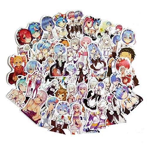 COSAUG Re: Zero Kara Hajimeru Isekai Seikatsu Vinyl Stickers,50pcs
