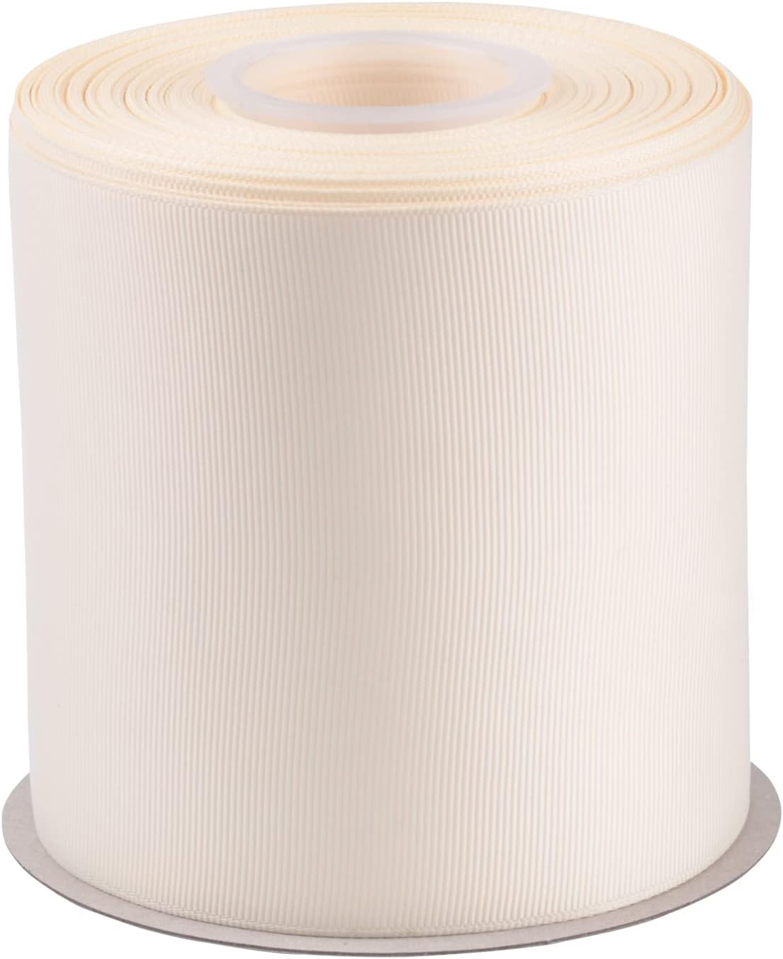 4" X 25 Yards Solid Grosgrain Ribbon for Gift Wrapping Parties, Wedding Decoration, Crafts Sewing(Ivory)