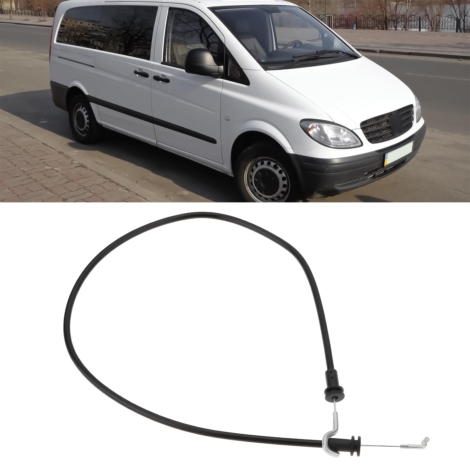 2 Pestillos de Bloqueo para Puerta Interior con Cable Bowden A6397600704 Compatibles con Mercedes Vito 2003-2014