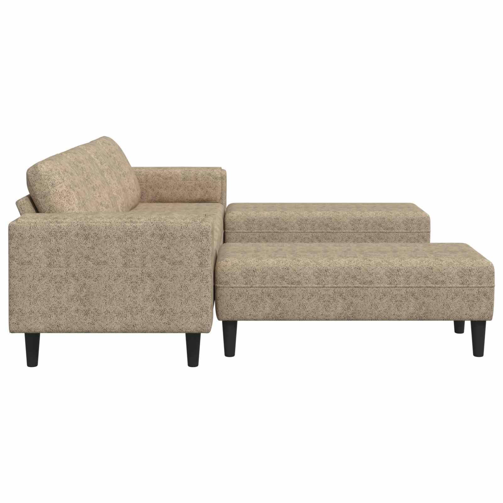 Minimalista resistente contrachapado salón elegante Gris Claro 250x77x76 cm