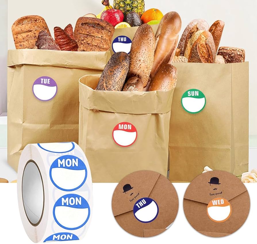 Amazon.co.jp: iplusmile 7 ロール 週 シール ラベル 月曜日 ～ 日曜日