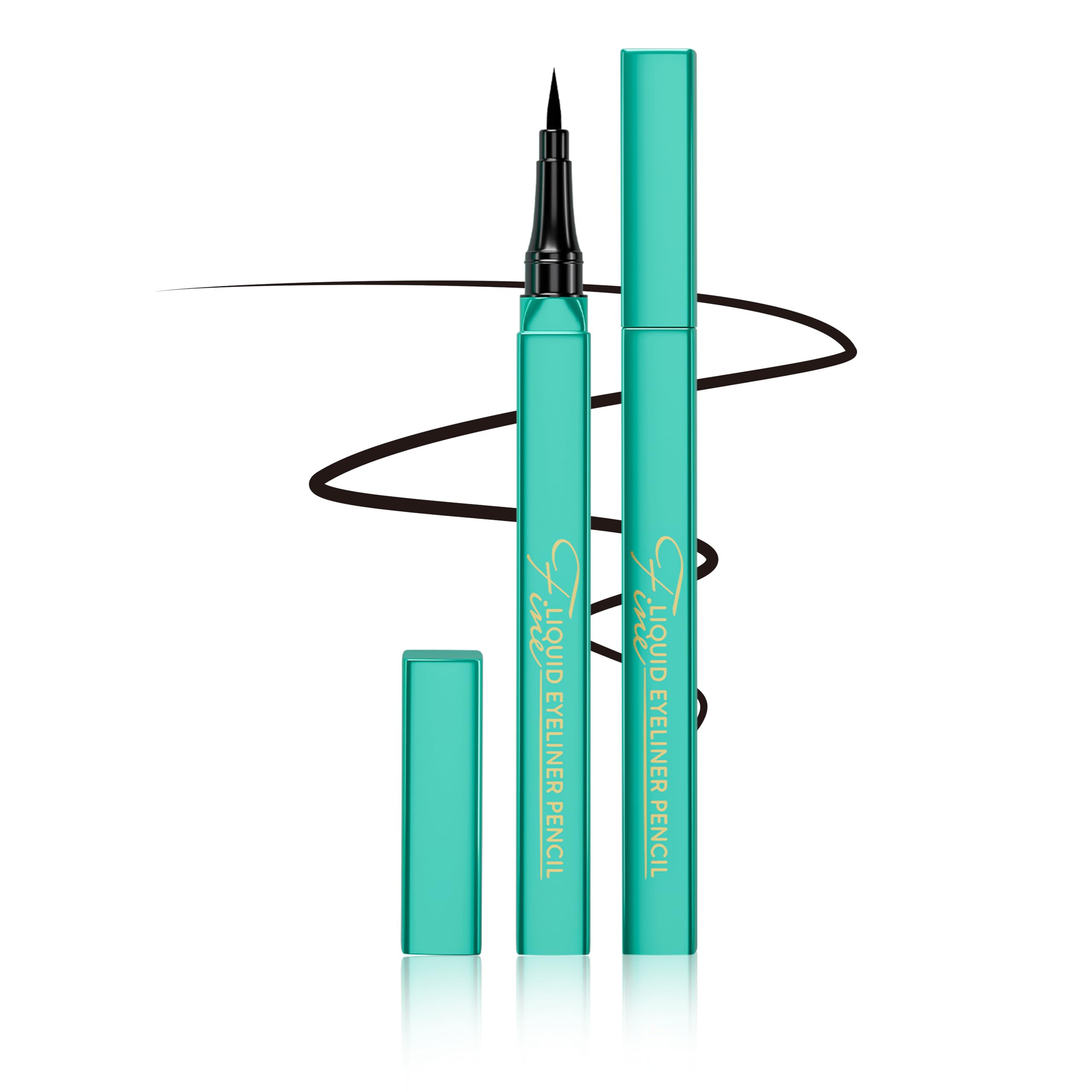 OETUIOWLiquid Eyeliner, Long-Lasting & Waterproof Eyeliner Pen, Glides on Smoothly, Quick Drying, Cruelty-Free & Vegan, Super Slim Precise All Day for Women (Black)