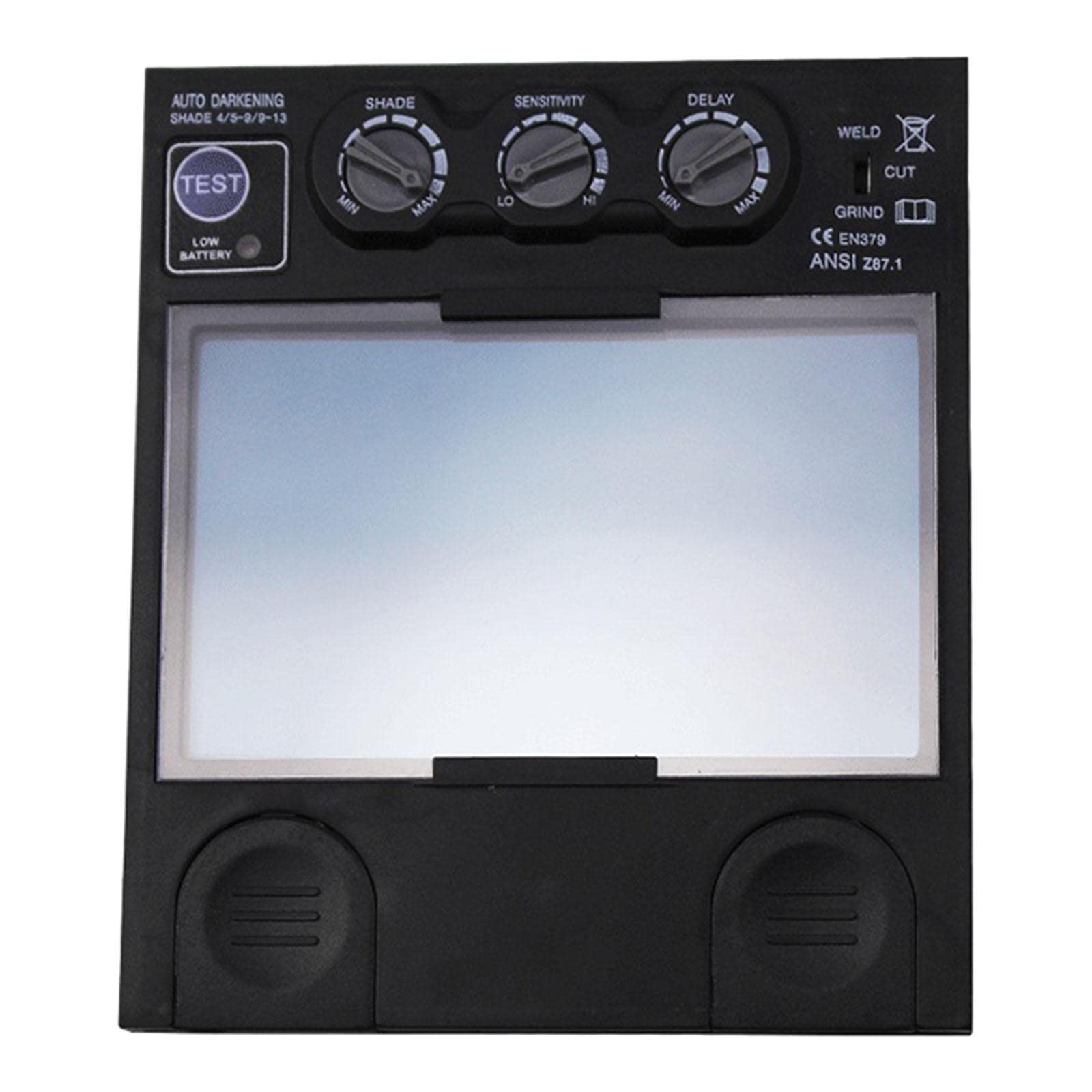 Tapa de soldador de oscurecimiento automático de energía solar, pantalla de filtro de lente de molienda para tapa de soldadura con sensibilidad