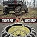 The ROP Shop 2 Link TIRE Chains & TENSIONERS 18x9.5x8 for MTD/Cub Cadet Lawn Mower Tractor