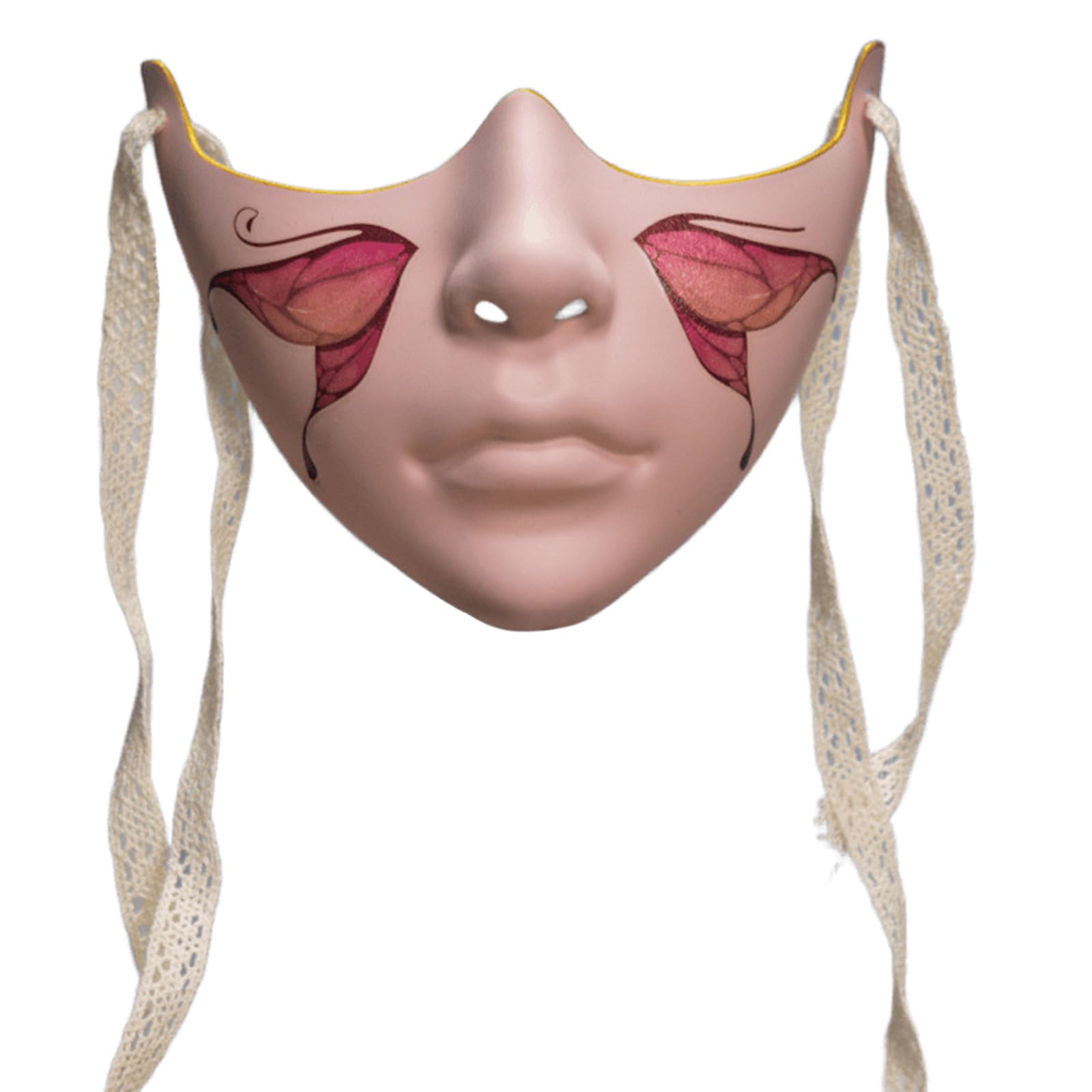 Maxtonser Unisex Masquerade Beauty Cosplay Mechanical Half for Carnivals Halloween Dress up Party