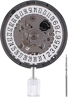 Felliserty For SEI KO (SII) TMI NH35 NH35A Automatic Movement Mechanical with Shaft Date at 6 White Disc, as shown