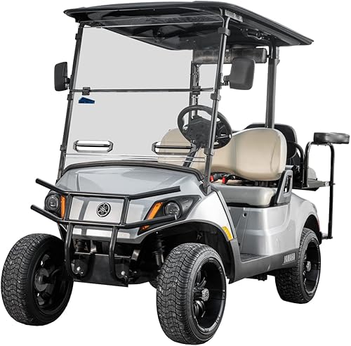 Miniatura 4 de SuperATV Corsa - Parabrisas ventilado azul para Yamaha Drive 2003+ 2003, hecho de policarbonato estándar de 14", 2 en 1 parabrisas completo o medio,