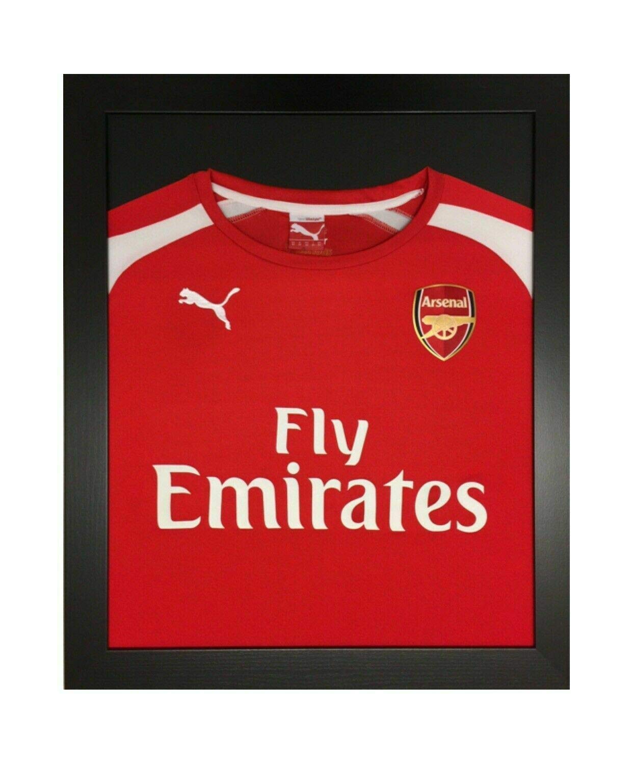 Ready Made Shirt Frame Black Do It Yourself Shirt Frame Mount For Football Rugby Cricket Golf Darts Shirt Sml