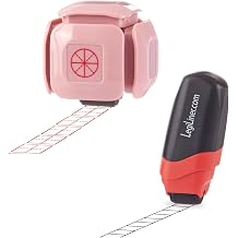 LEGILINER Specialty Rose Colored 6 Pattern and Small Squares Rolling