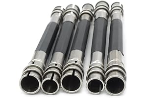 5-Piece Pastel Holder Extender Lengthener Pencil Saver for Art, Craft, and Office