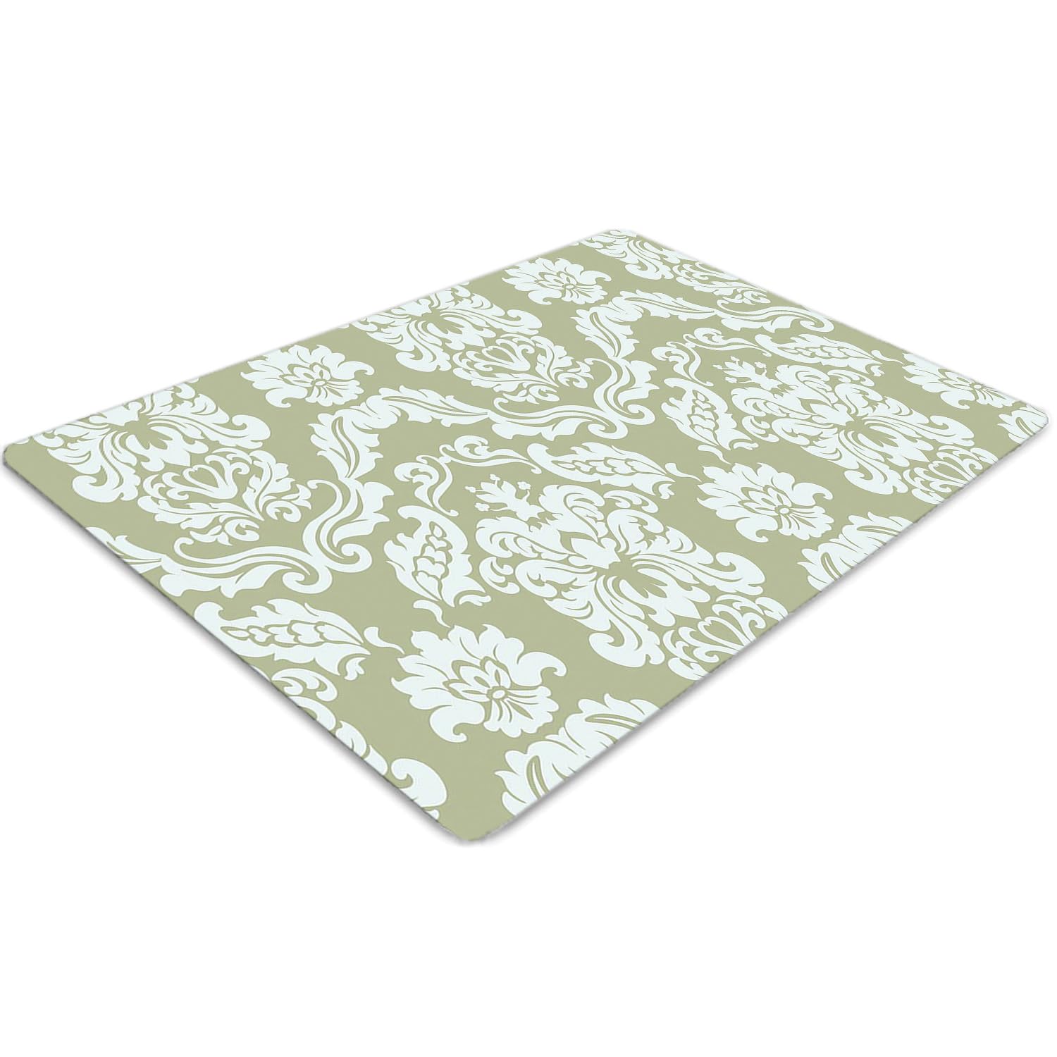 Tapis pour protection de sol rectangulaire imperméable 120x90 cm PVC vert