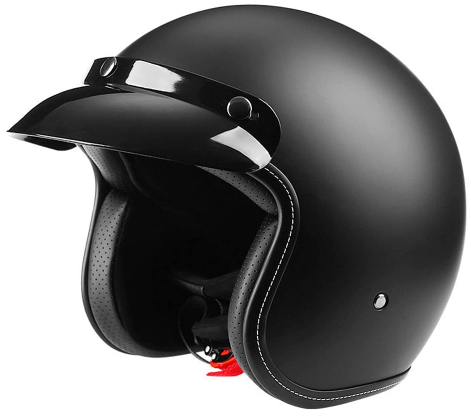 Kask typu cruiser chopper z otwartą twarzą, homologowany przez ECE, kask do skutera i motoroweru(A,M=5657CM)