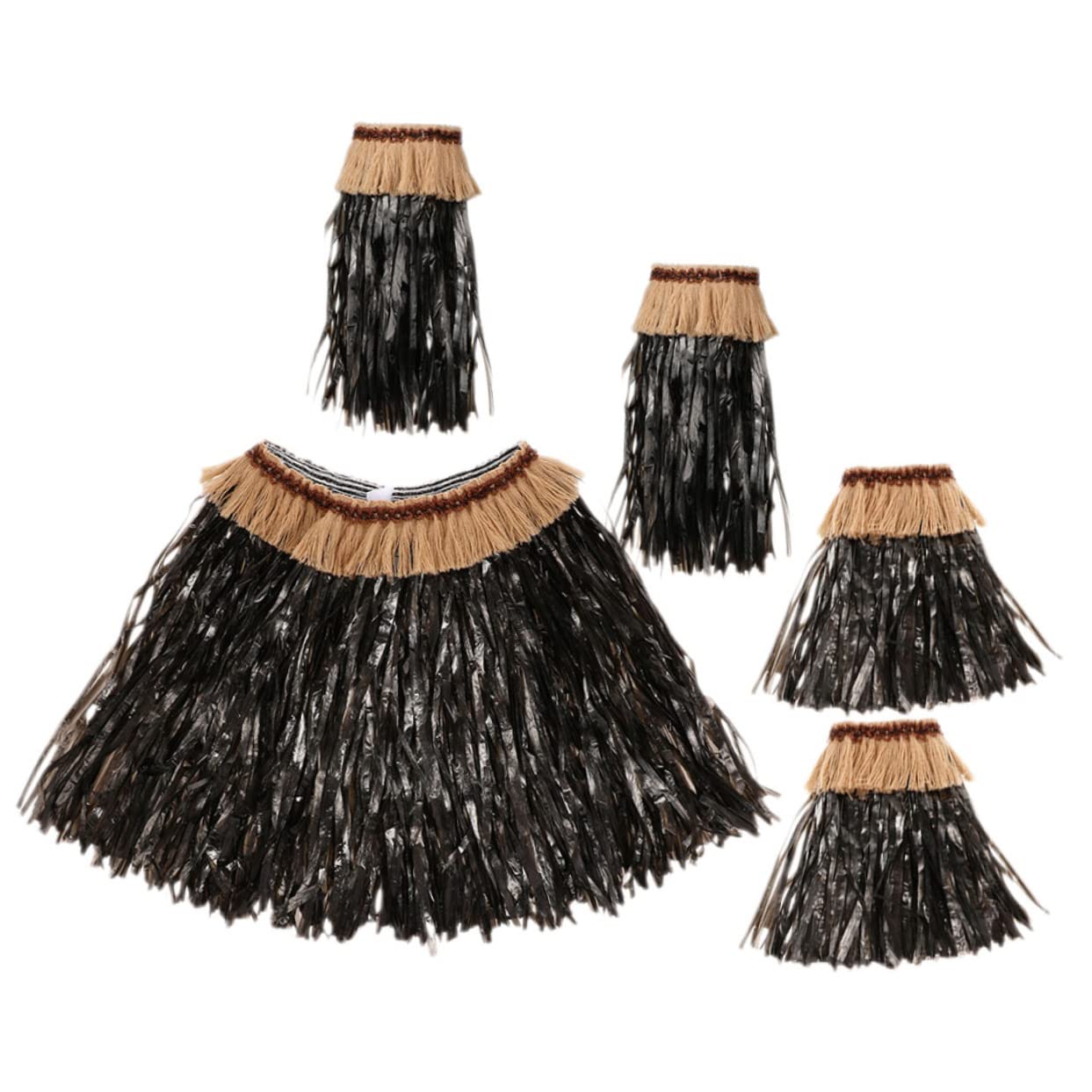 ibasenice 2 Juegos Hula Hawaiano Faldas De Para Mujer Chica Hula Falda Hula Falda Hawaiana Hula Falda Para Mujer Falda Luau Articulos De Ropa Paño Cordón Banquete