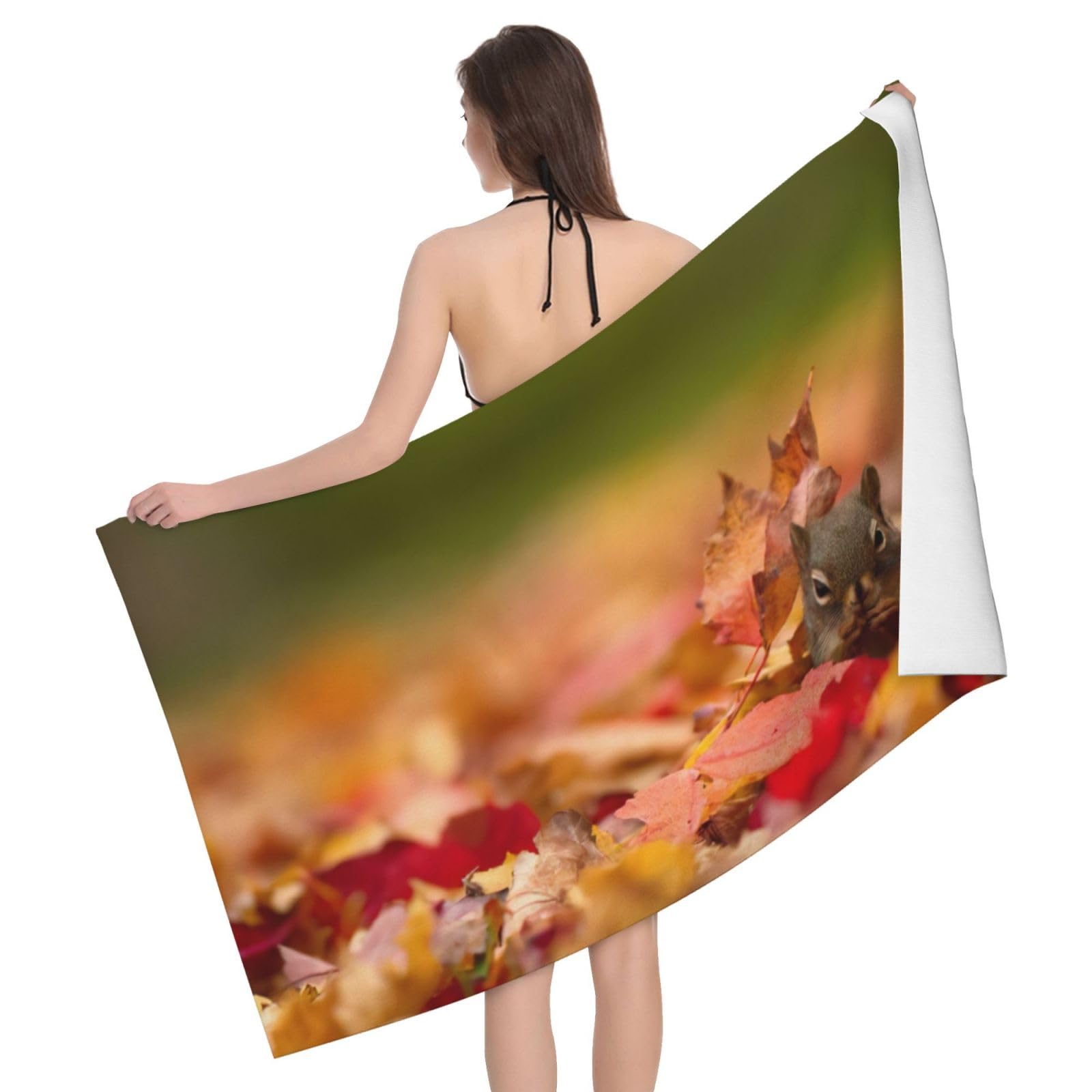 Serviette de voyage écureuil pour en finir avec le sable dans le sac