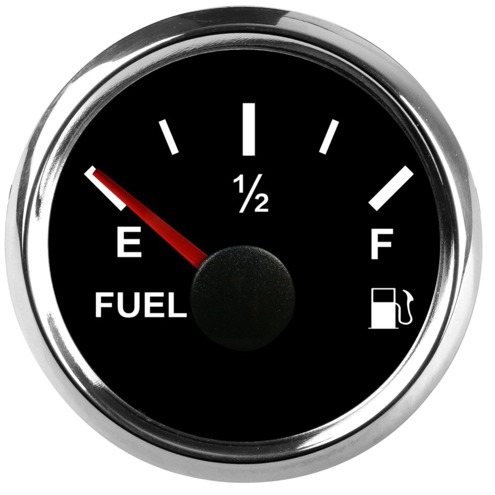 ELING Universal Fuel Level Gauge Meter 0-190ohm Signal 2"(52mm) With Backlight 9-32V