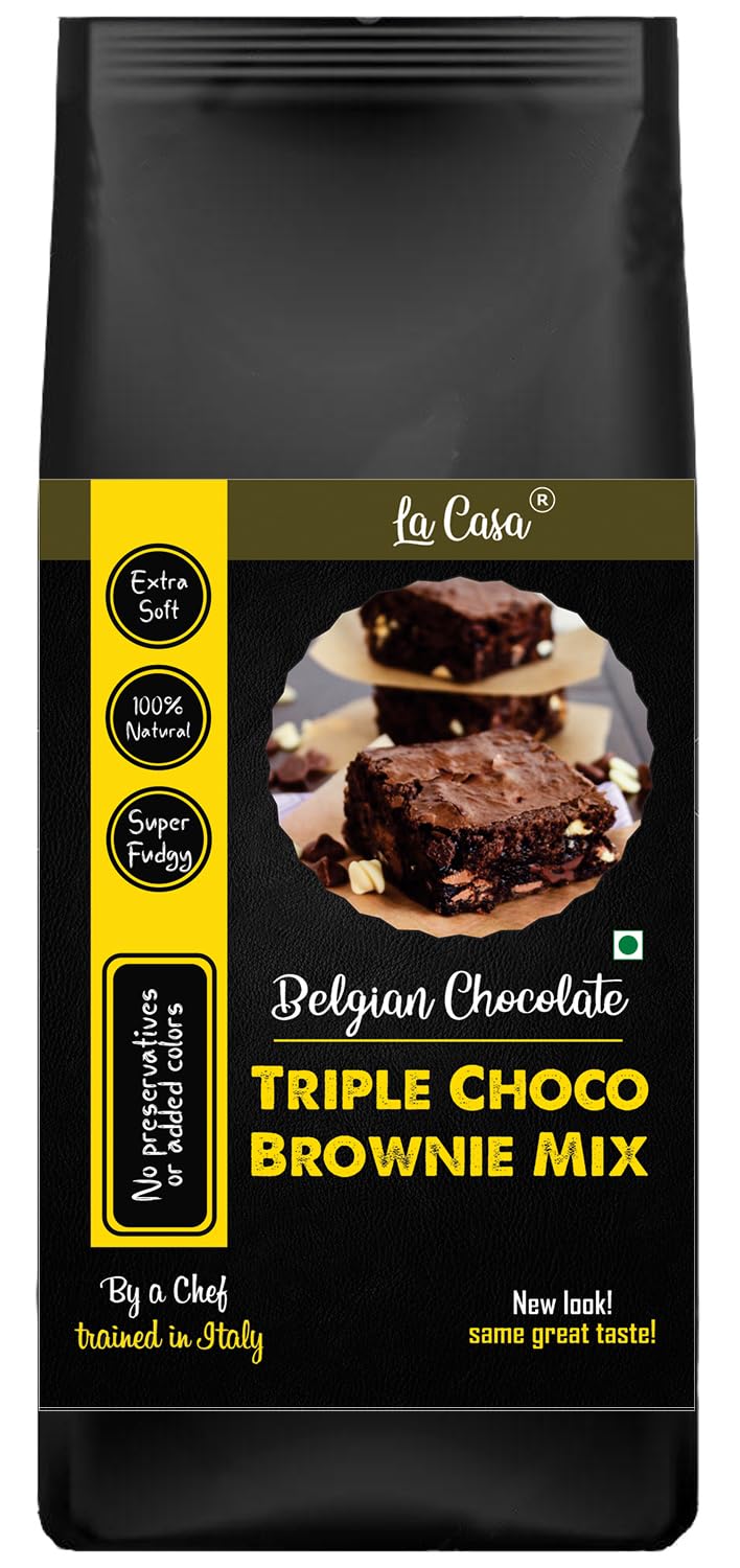 Triple Chocolate Brownie Mix - Belgian Chocolate | Fudgy | 400g | (B0BBQNMXB9) Amazon Price History, Amazon Price Tracker