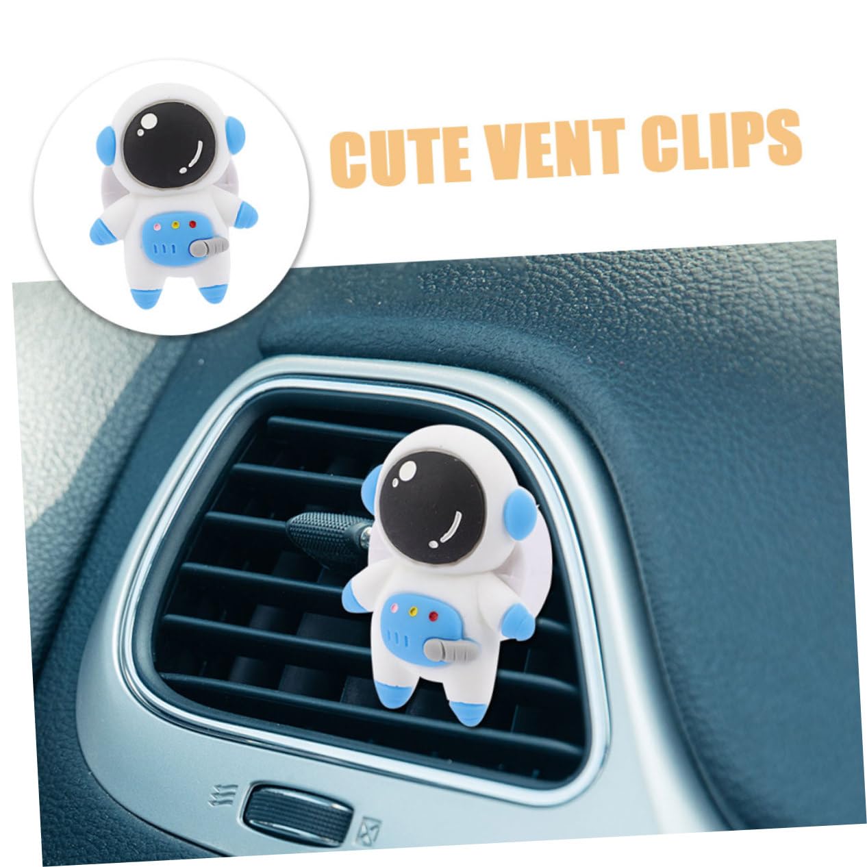 PartyKindom 9pezzi Clip Decorative Per Auto Astronauta Per Bocchette Aria Di Accessori Carini Per Aromatizzazione e Decorazione Automobilistica