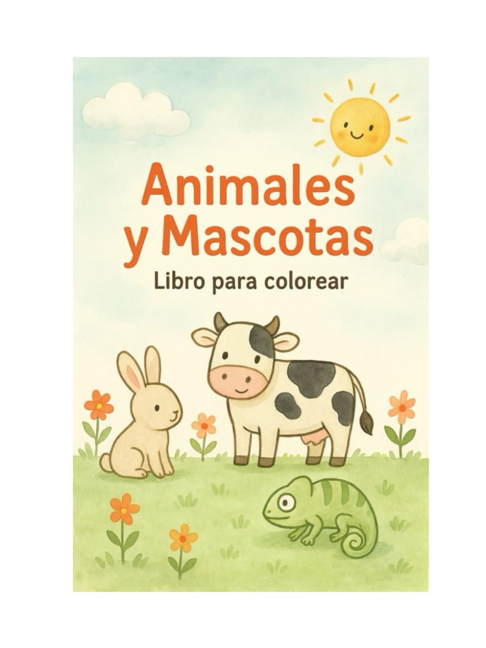 Animales y Mascotas: Libro para colorear para niños